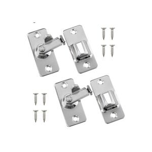Large 90 Degree Right Angle Door Lock Buckle Security Door Lock Stainless Ste...